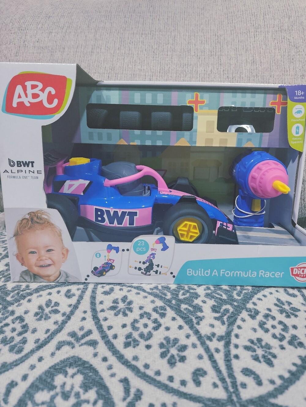 Build-A-Formula Racer Toy - BWT Blue & Pink